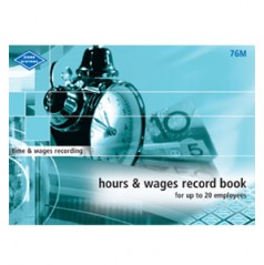 76M - Hours and Wages Record Book (Medium)