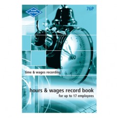 76P - Pocket Hours and Wages Record Book