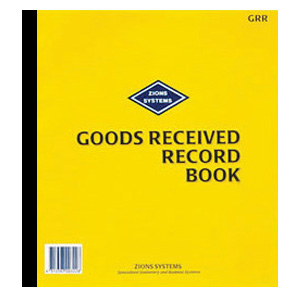 GRR - Goods Received Record Book