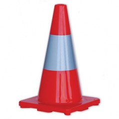 TC450R - HiVis Traffic Cones with Reflective Band 450mm Height