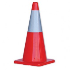 TC700R - HiVis Traffic Cones with Reflective Band - 700mm height