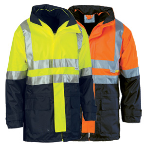 “4 in 1” HiVis Two Tone Breathable Jacket with Vest